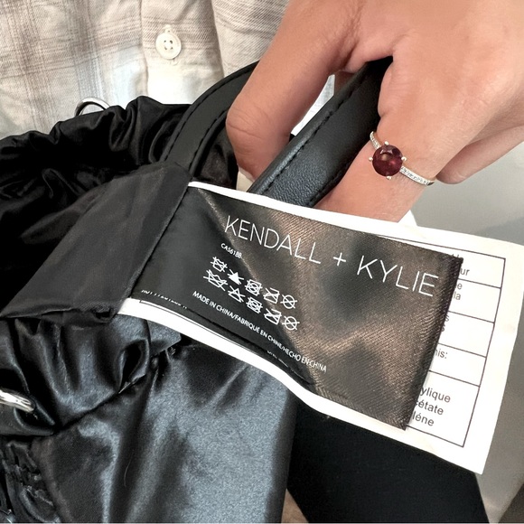 Kendall + Kylie Rouched Satin Crossbody Handbag - Picture 8 of 16